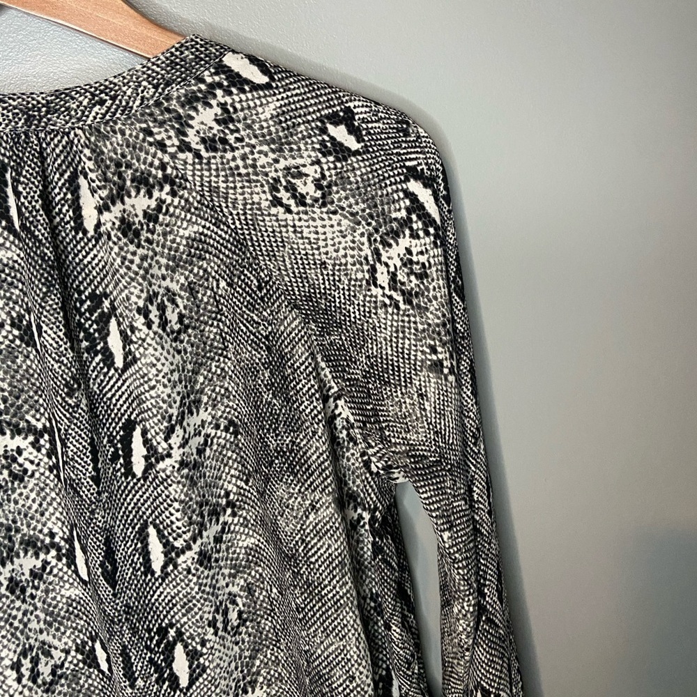 NWT J. Crew Snakeskin Button Up Blouse - Picture 8 of 11